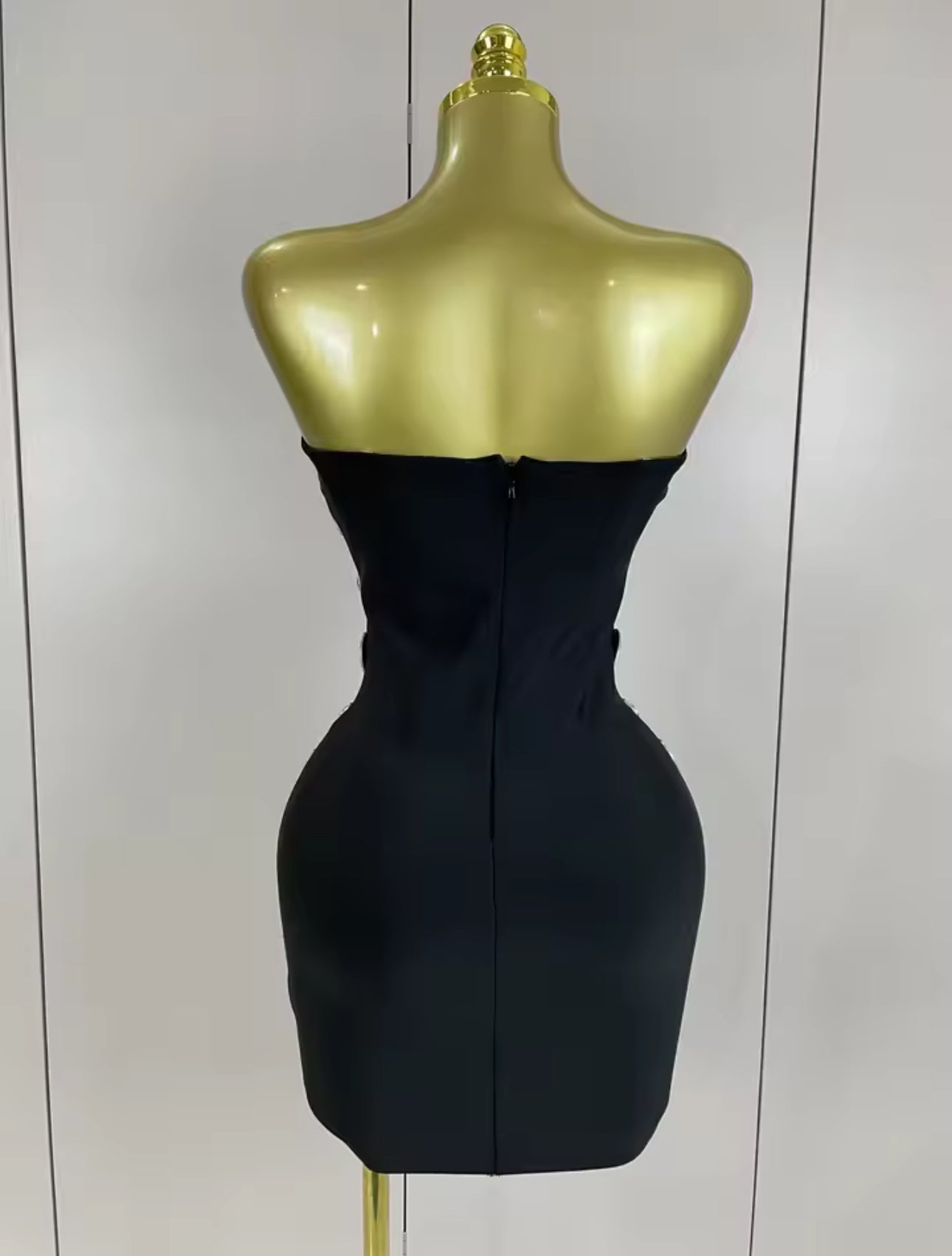 Black Big Bling Dress