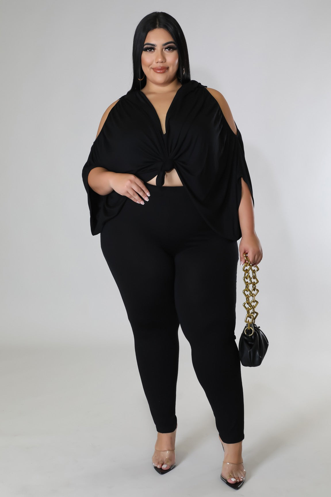 Black on Black Leggings Set