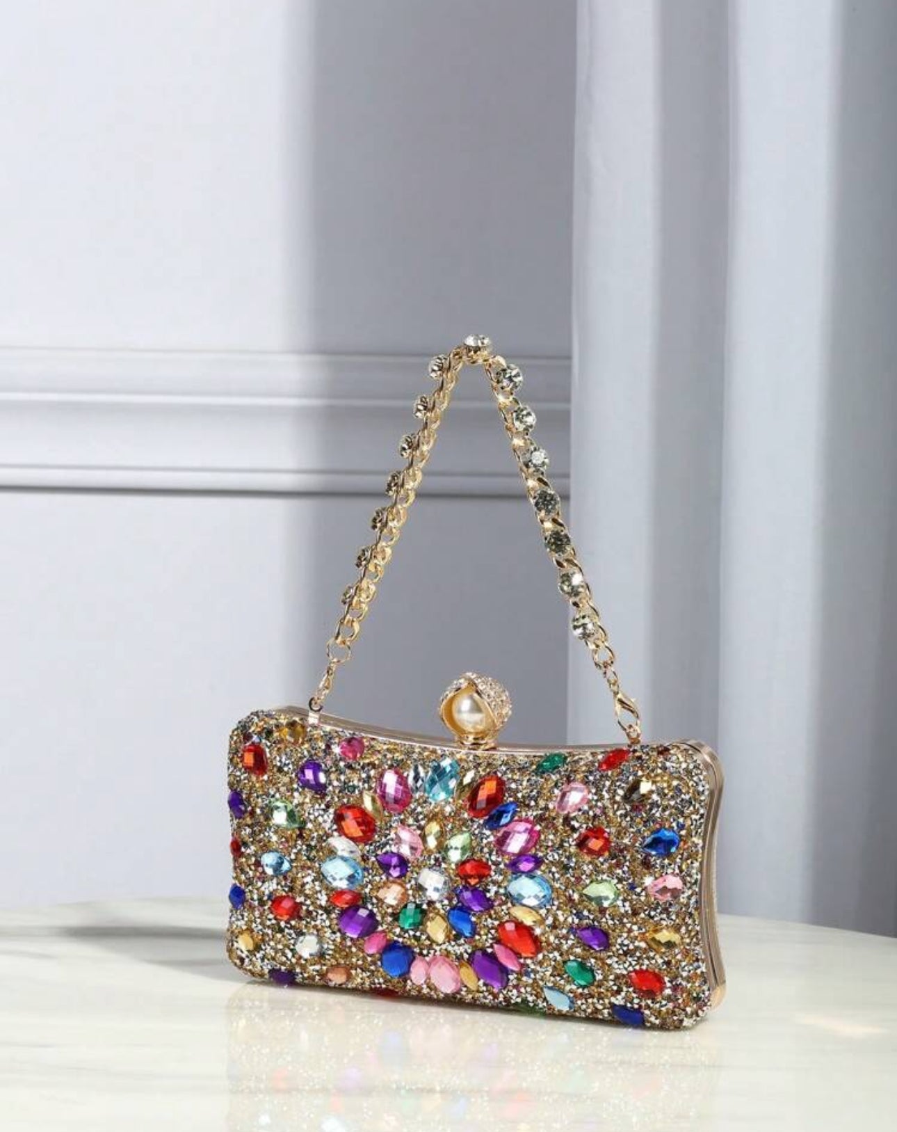 Rainbow Gold Clutch