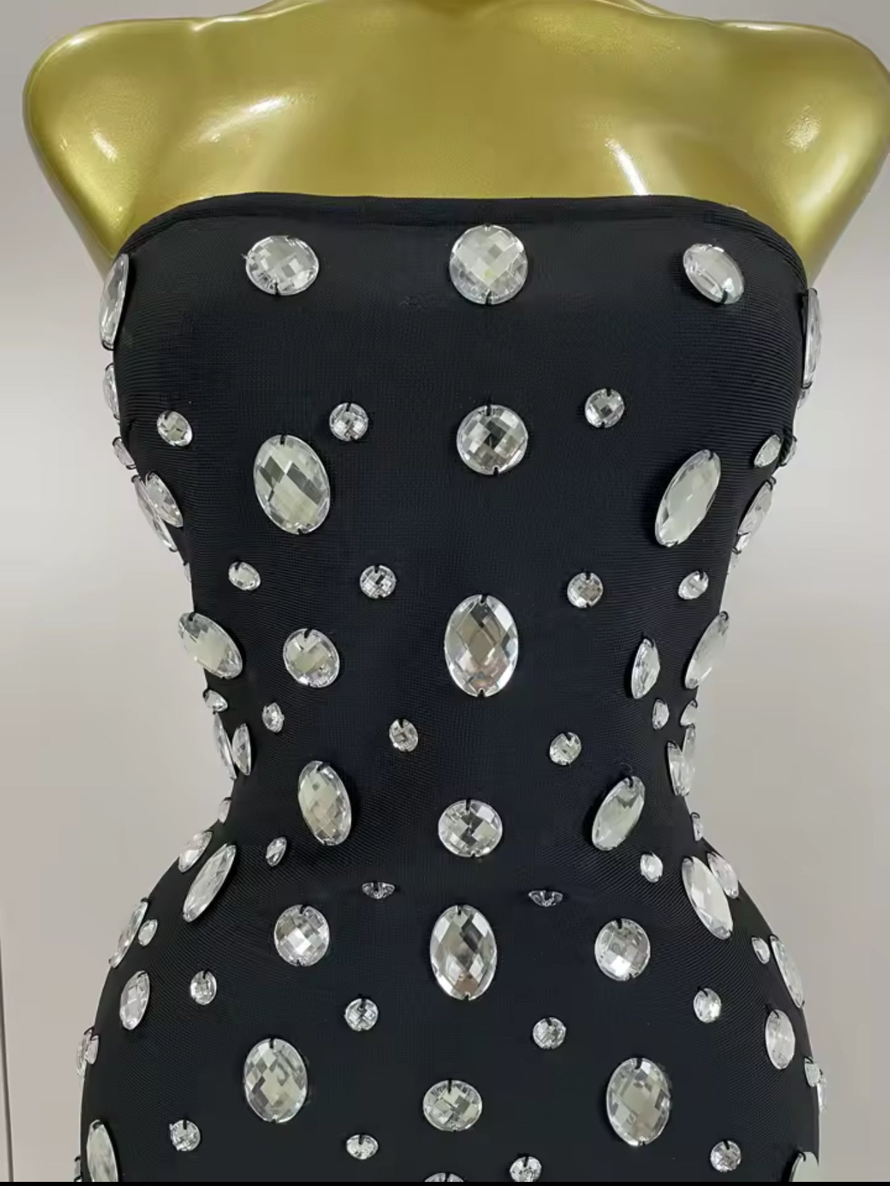 Black Big Bling Dress