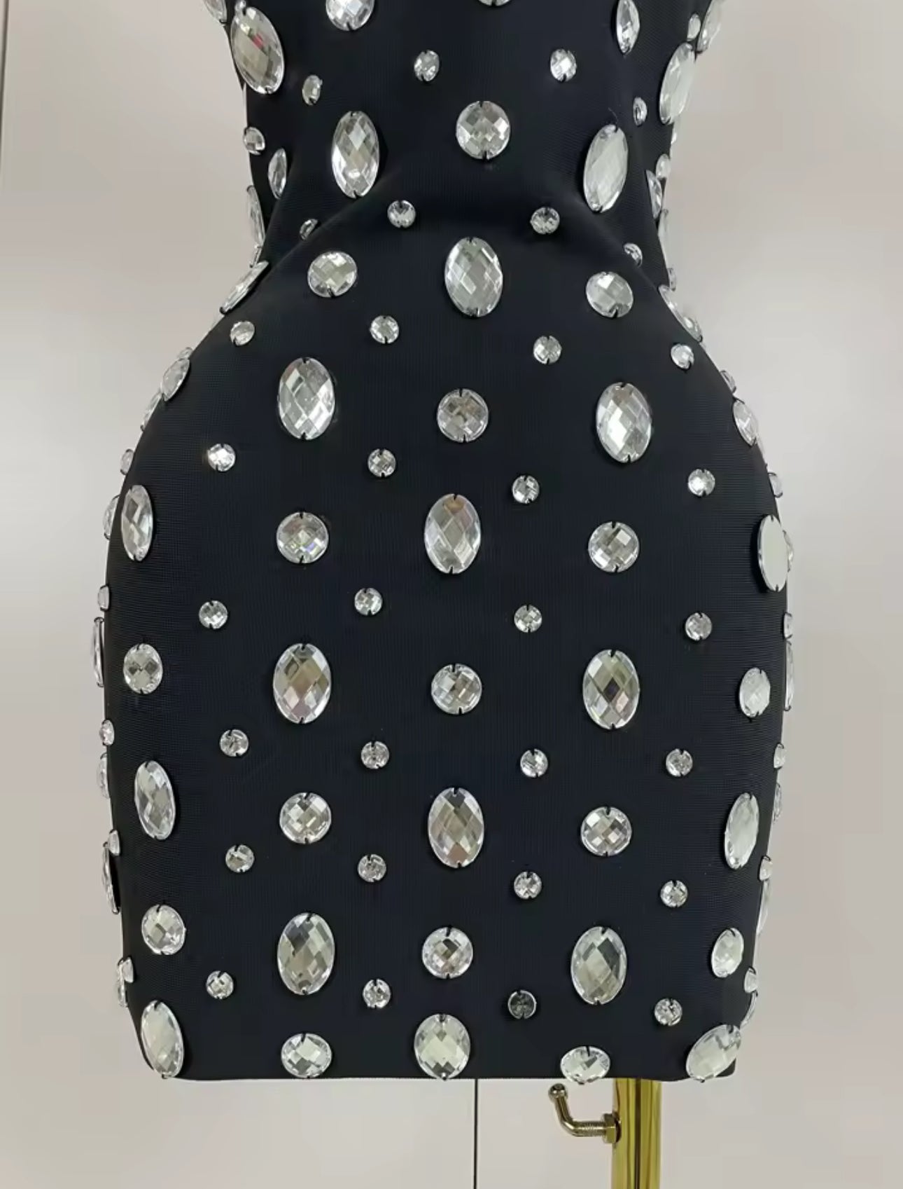 Black Big Bling Dress